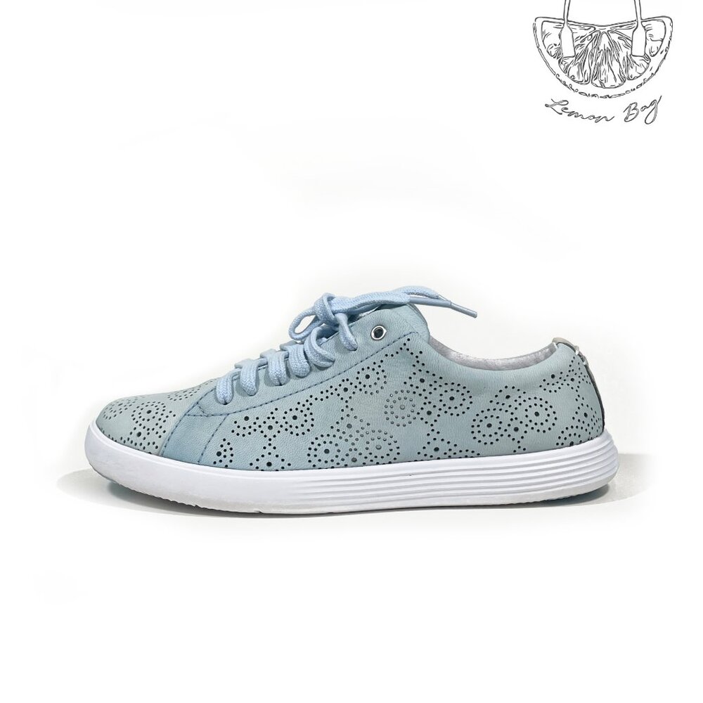 Cole Haan / Grand Crosscourt Lace Up Perforated Sneakers / Blue / Size 6